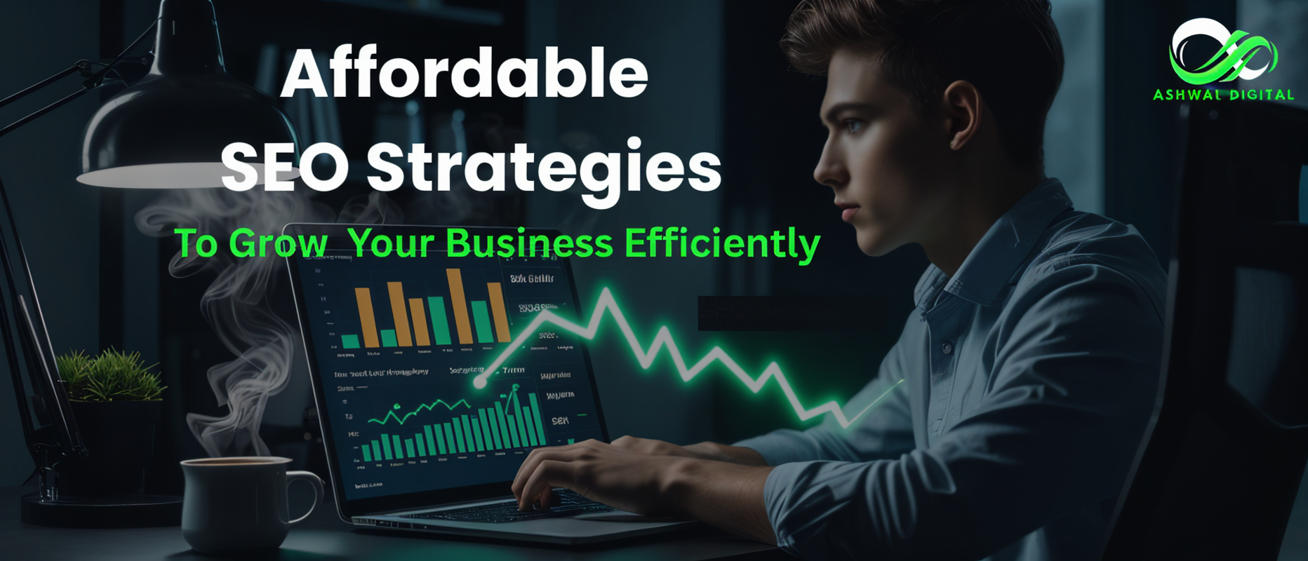Graph showing business growth through affordable SEO strategies